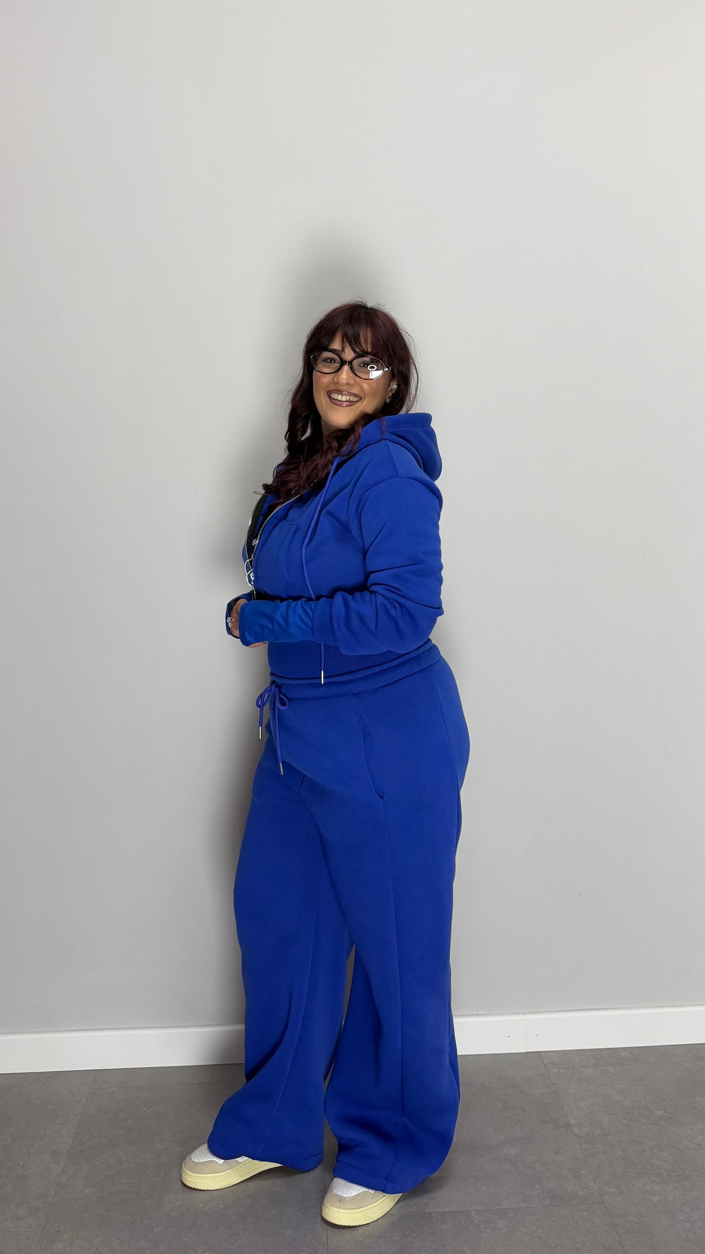 Coordinato in Tuta Three Ring Blu Felpata 3 pezzi 5552