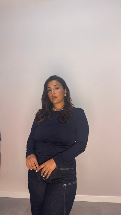 Maglia Fasciata Blu 5312