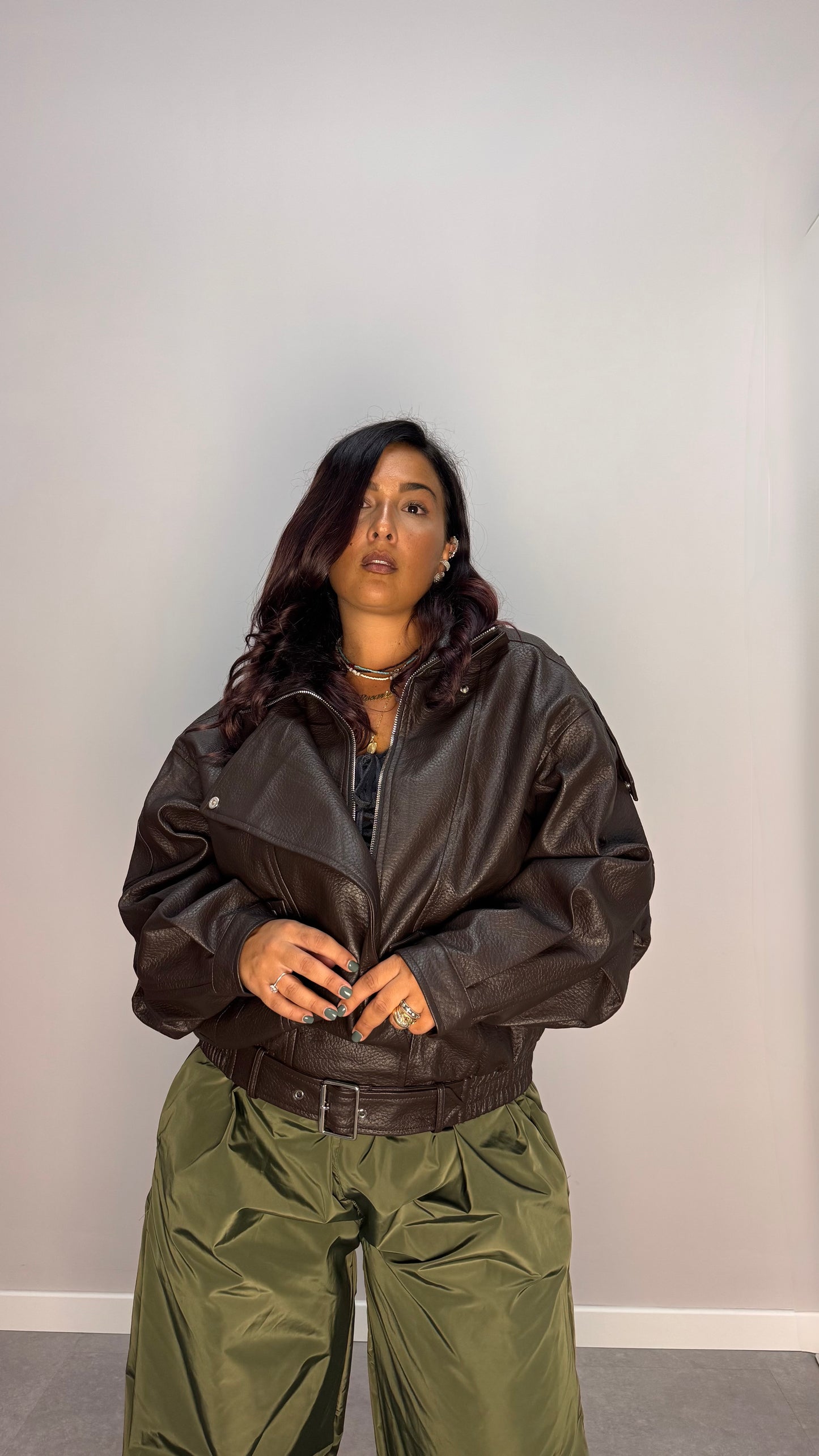 Giacca BikerBrown 2887