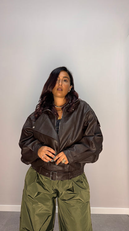 Giacca BikerBrown 2887