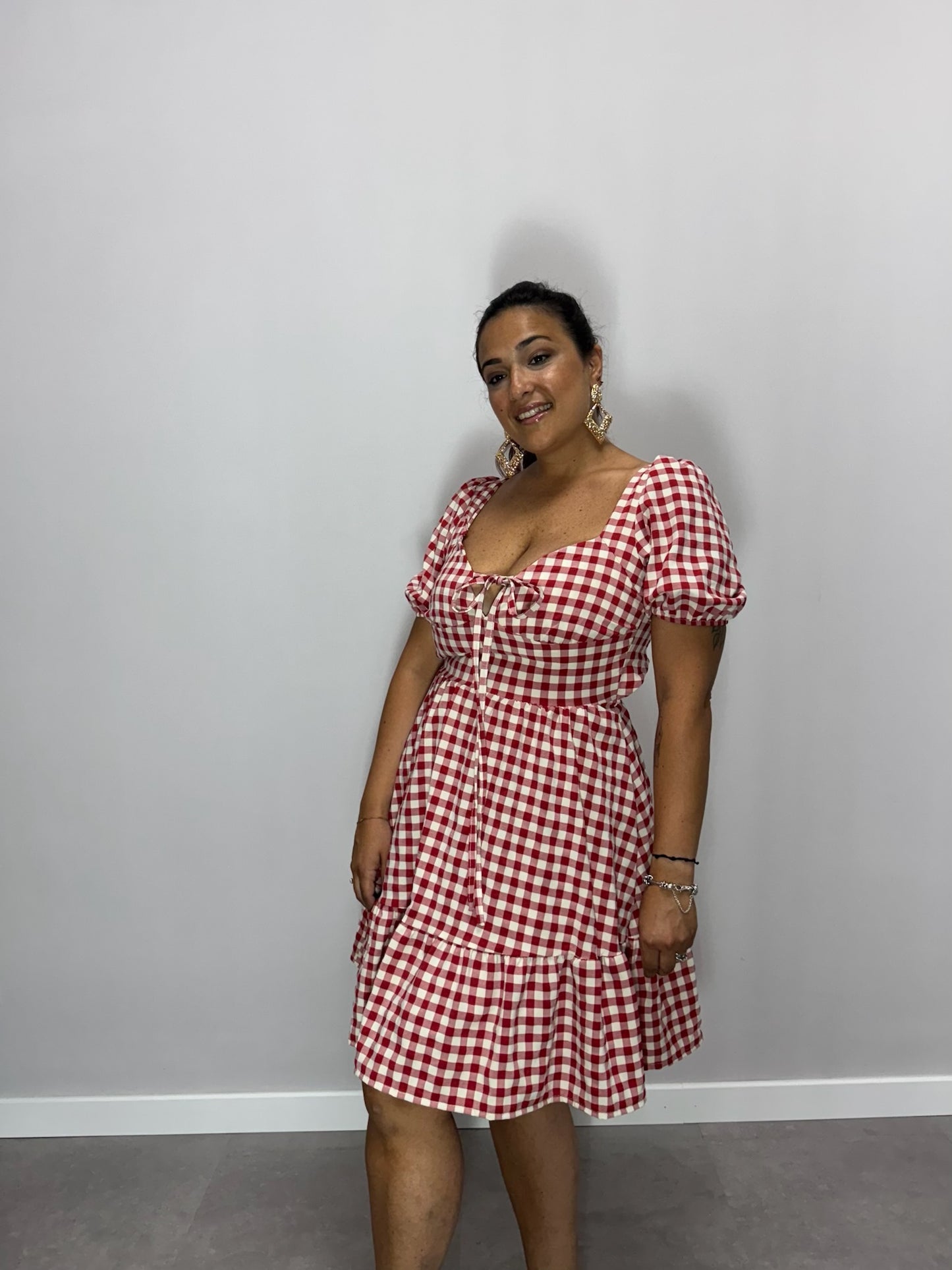 DRESS PIC NIC rosso