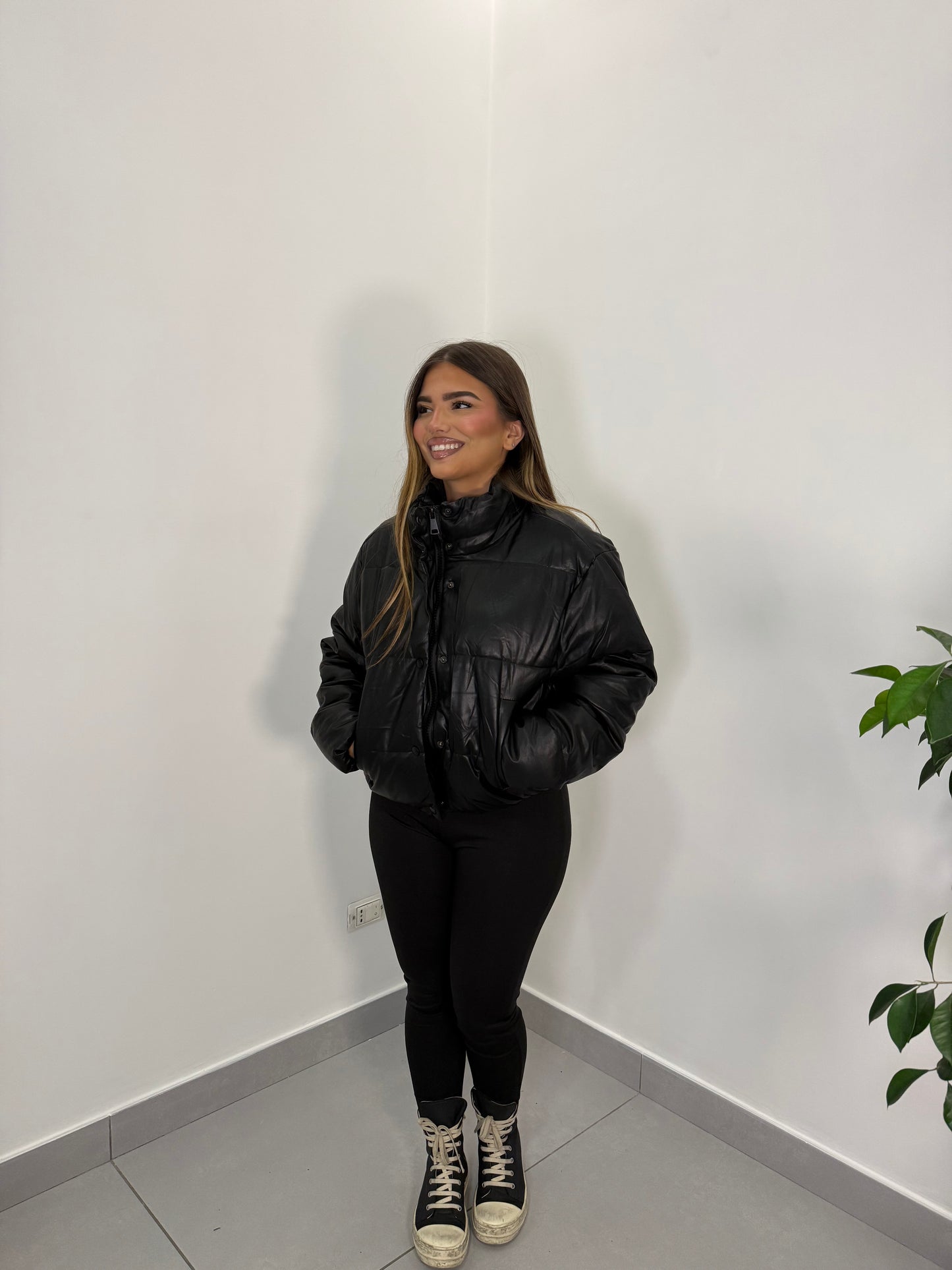 Bomber Bomi Ecopelle Nero 21212