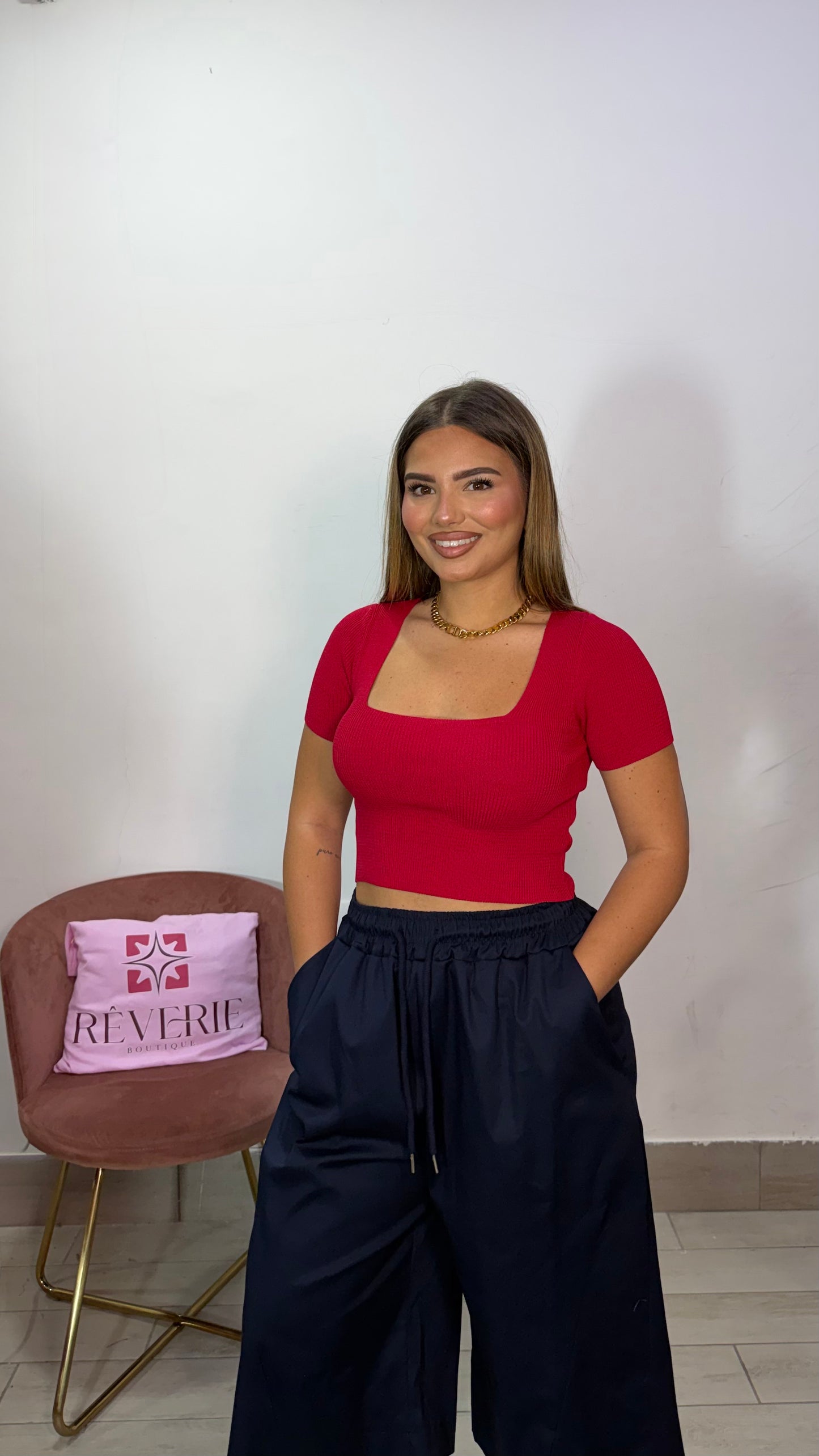 Maglia Marea Rossa Crop 803