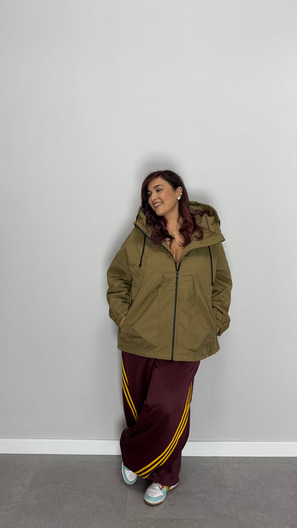 Pantalone in tuta ballons Adid bordeaux con strisce Gialle HX7626