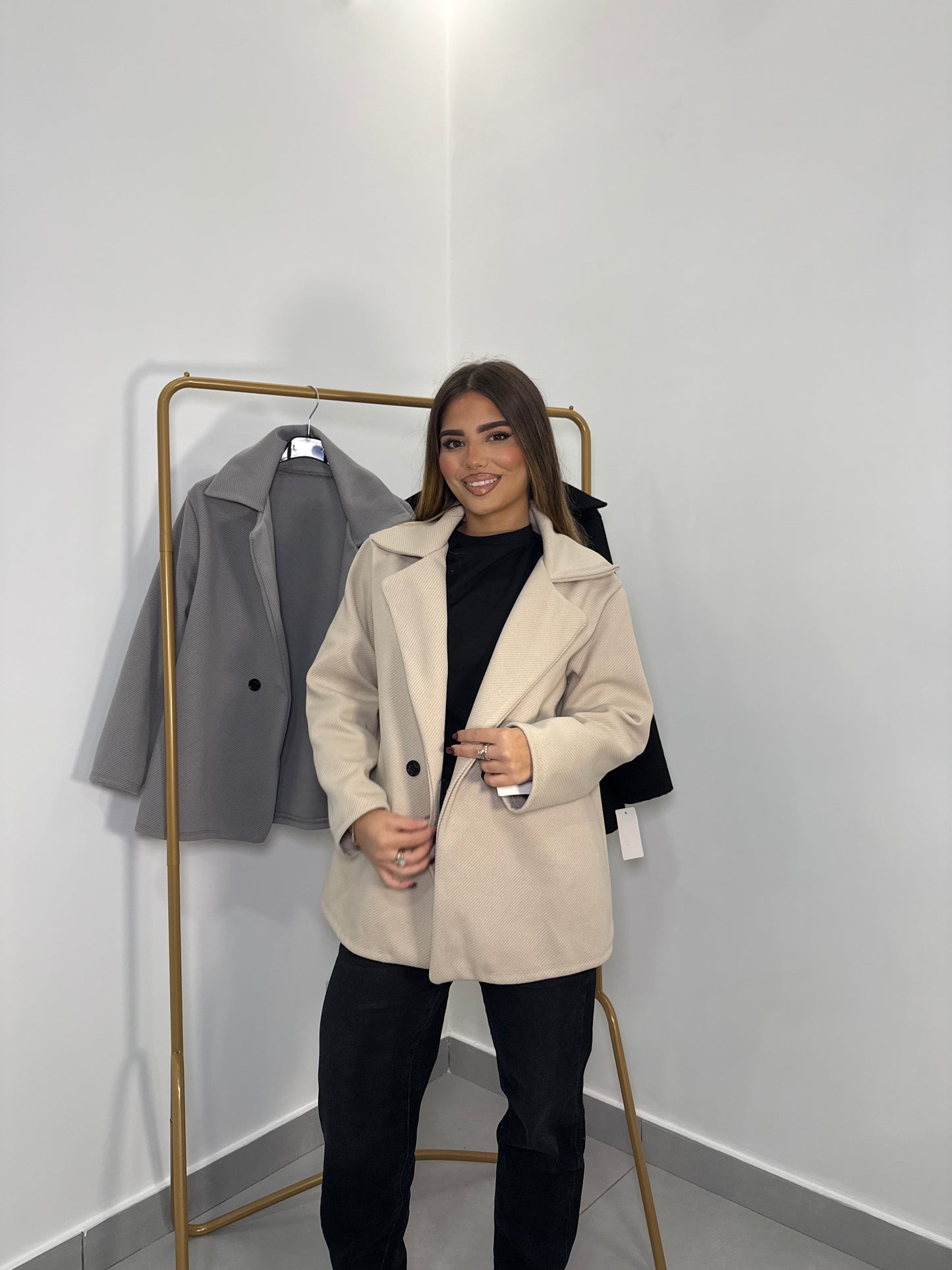 Cappottino a Giacca Nobile Linea Beige GN44