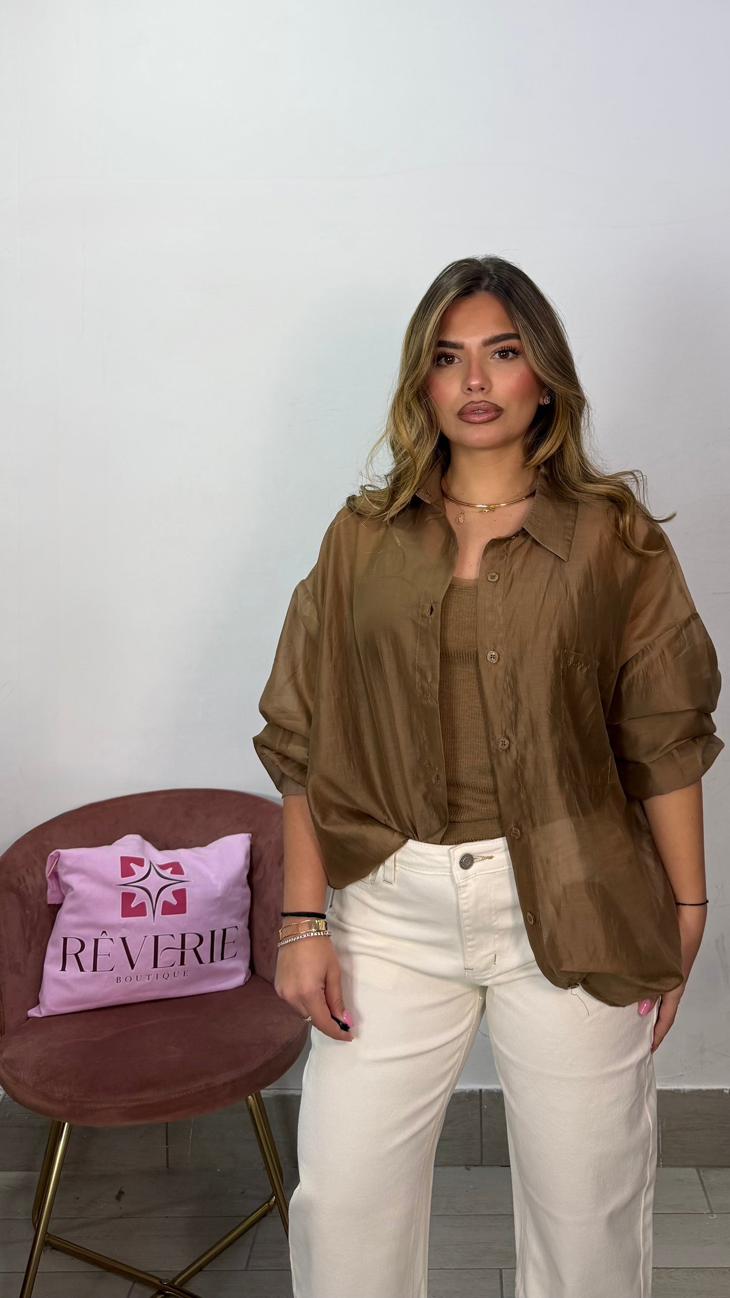 Camicia Velatissima Bronzo V6808