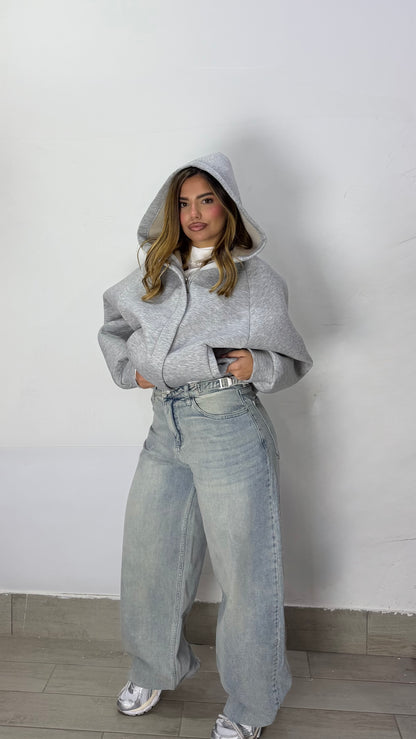 Jeans Lace Up lavaggio chiaro F2229