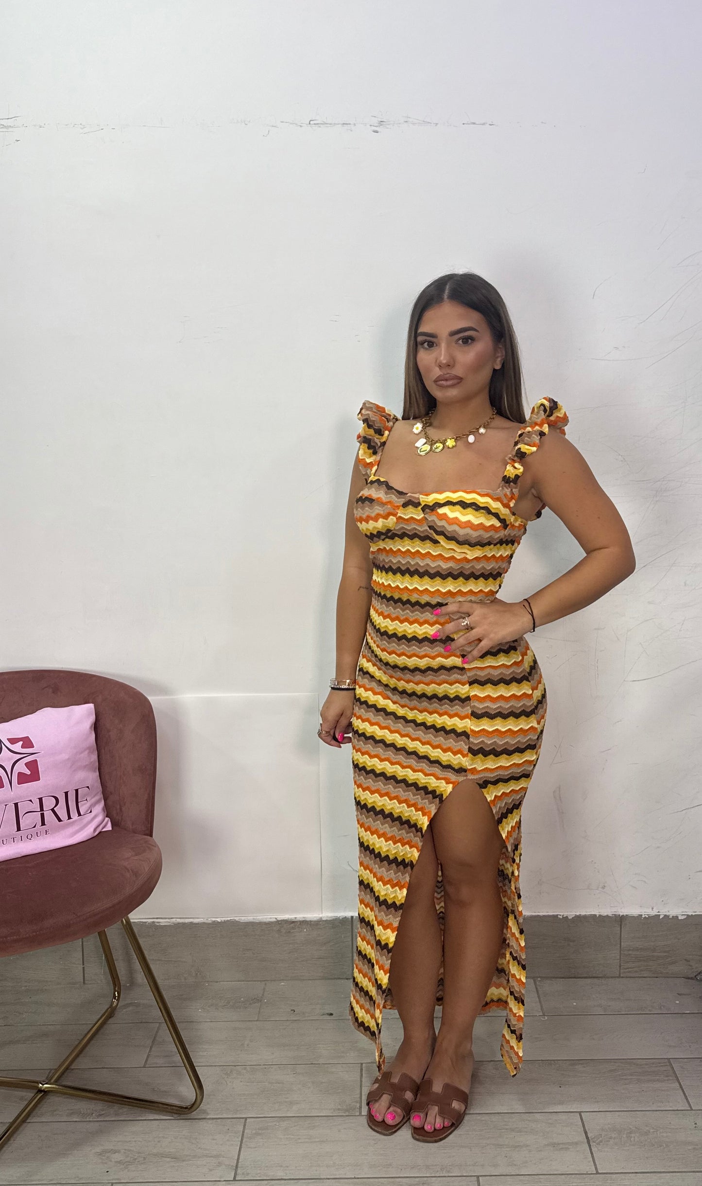 Dress Chora in Maglina Giallo 26710