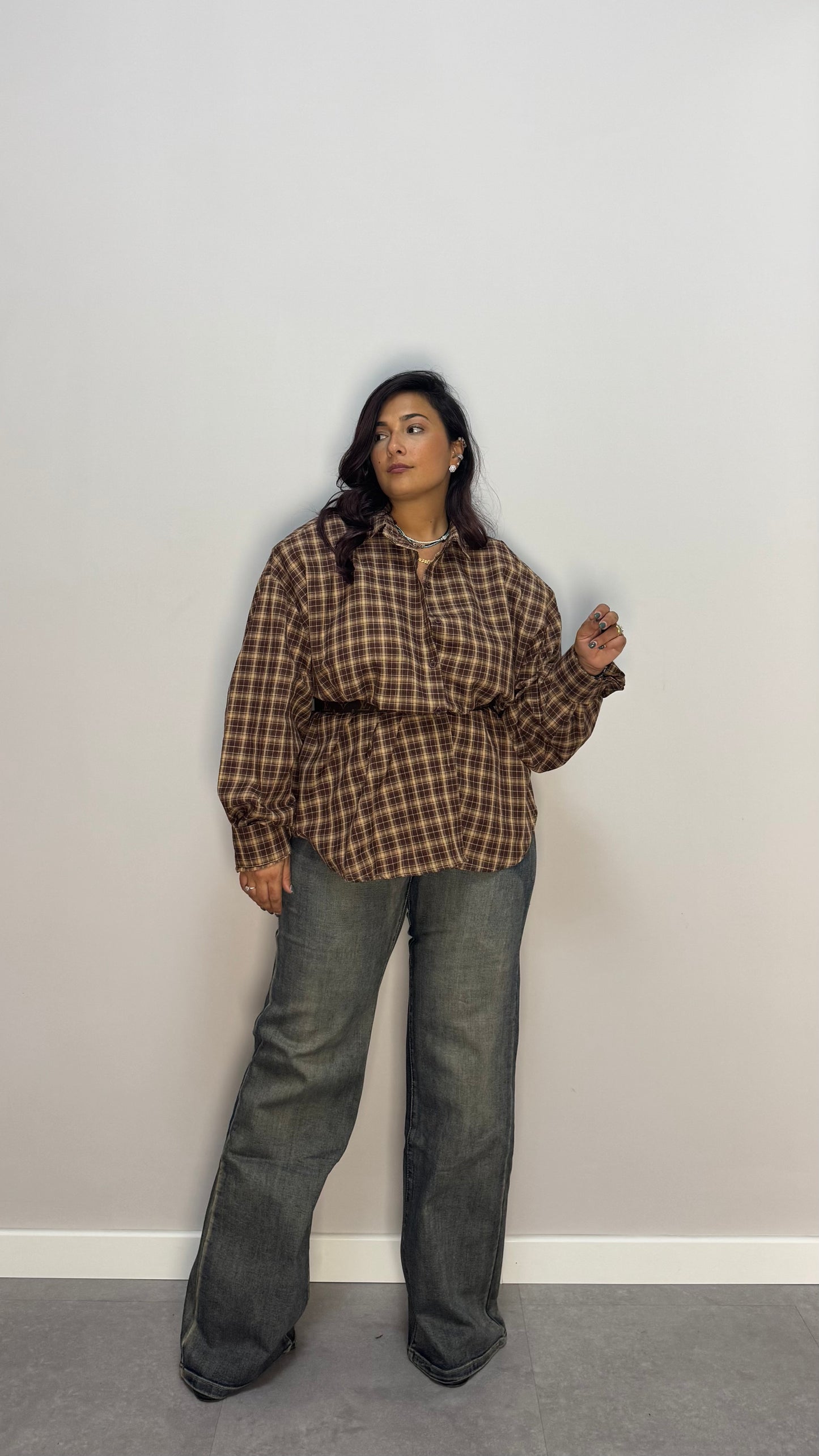 Jeans Palazzo Tabacco Premium Quality M2270-3