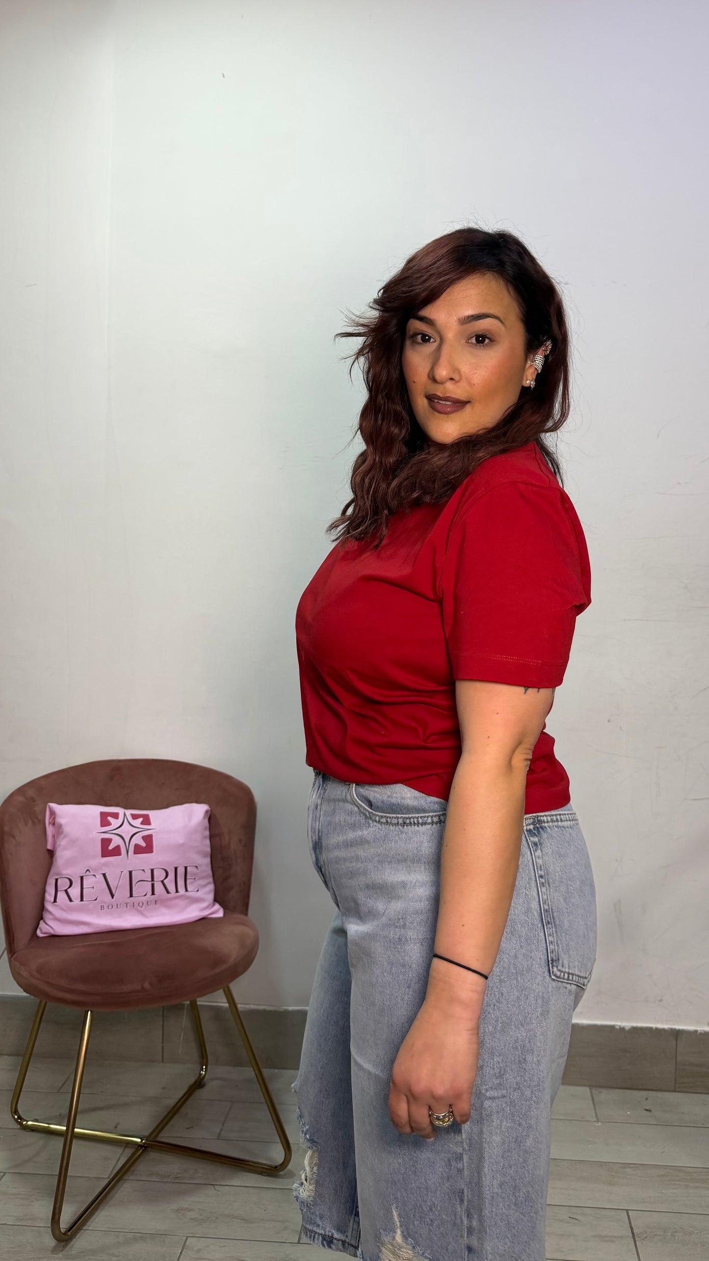 T-Shirt Essenzial Rossa mezza manica by Lumina L8869