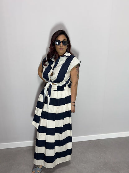 COORDINATO SINDY blu e bianco 891301