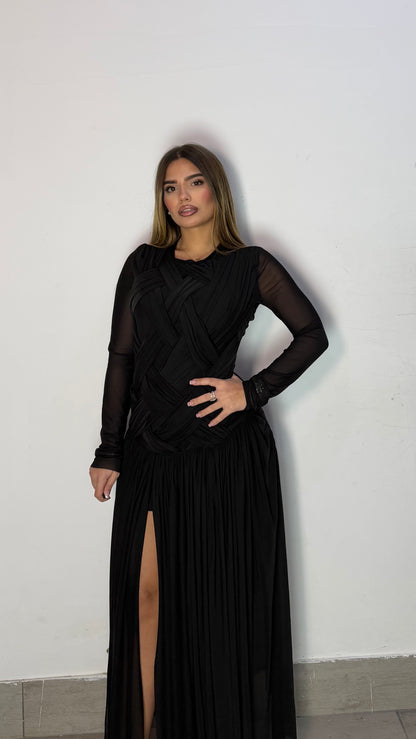 Dress Woven Nero 562