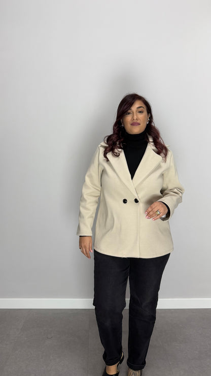 Cappottino a Giacca Nobile Linea Beige GN44
