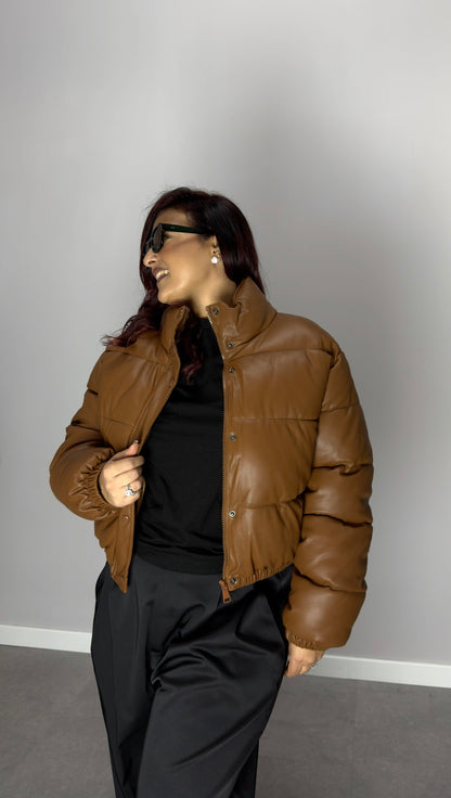 Bomber Bomi Ecopelle Marrone 21216