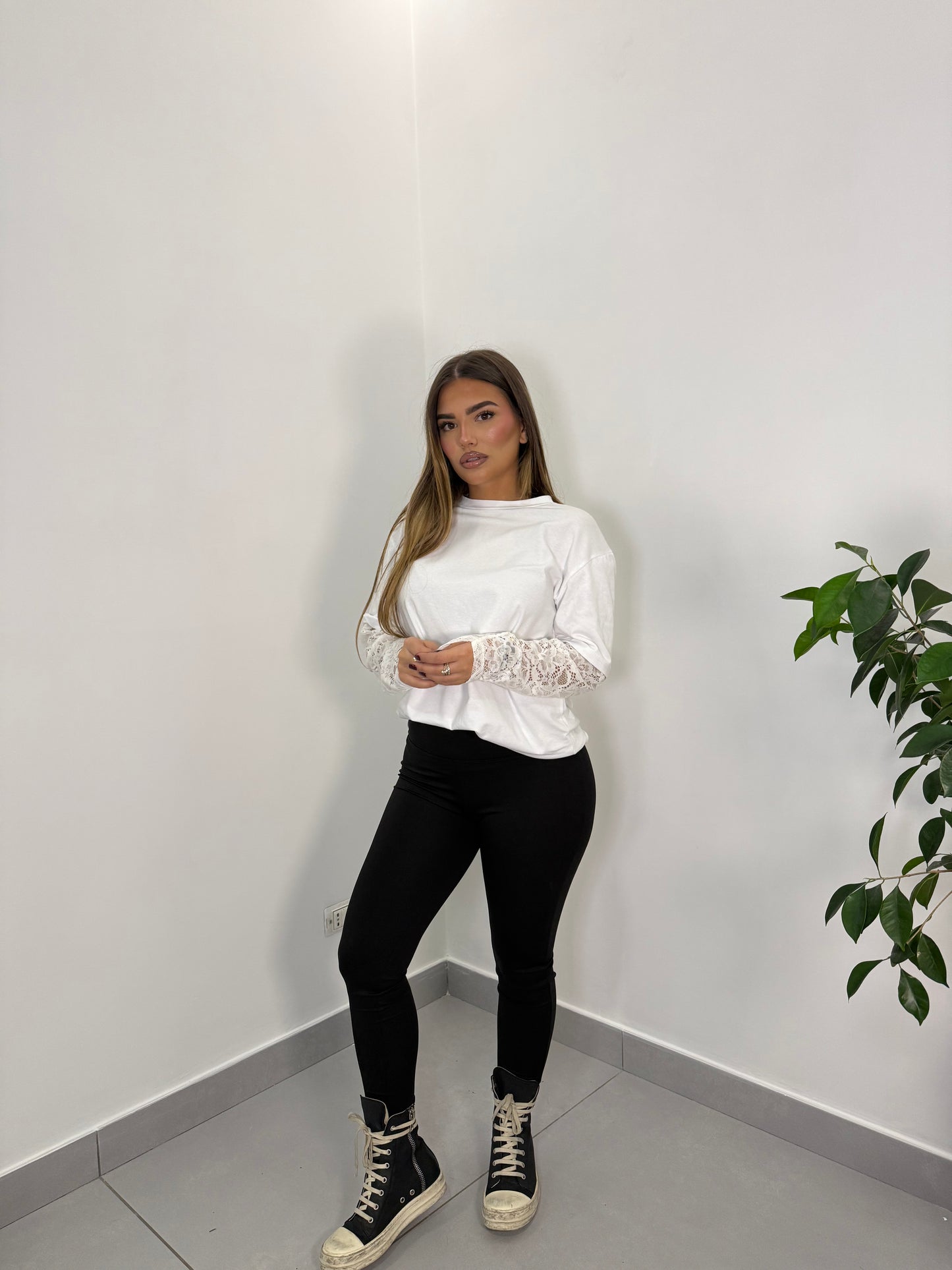 Leggings Amy Nero in licra LN44