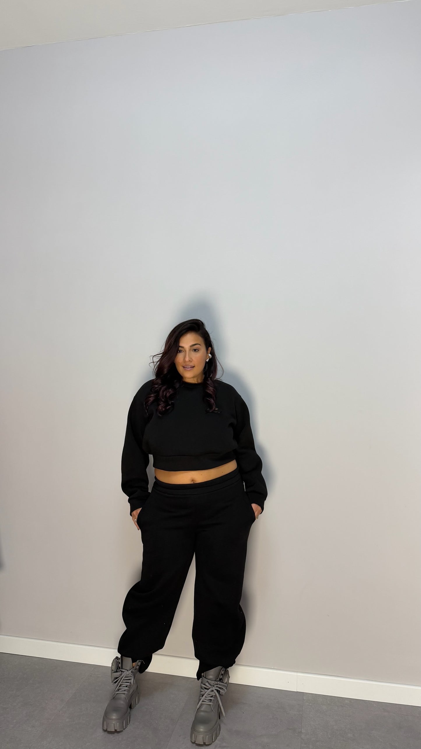 Tuta Cleo Felpata Nera 43770/784