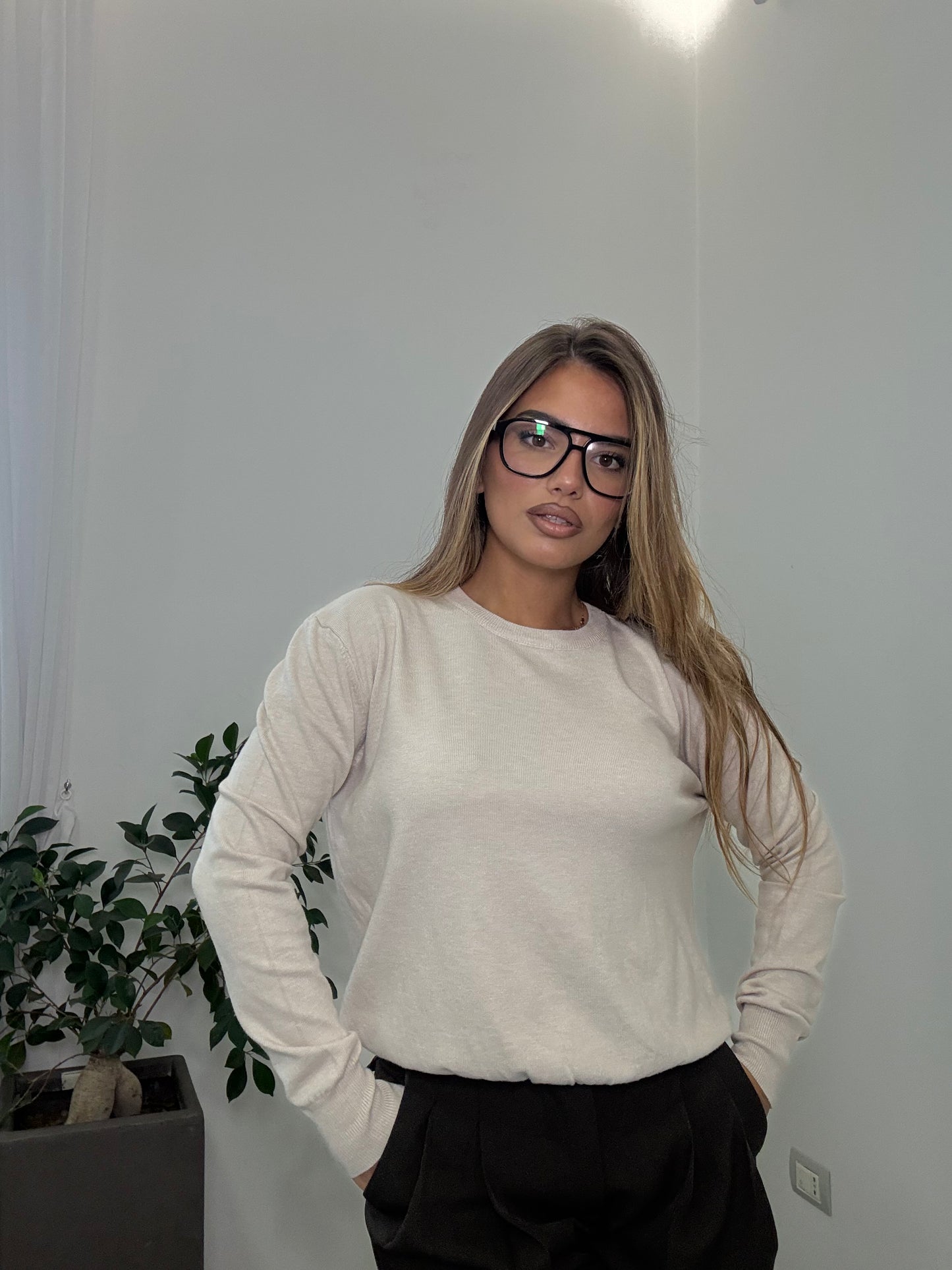 Pullover Softy Beige H16-25