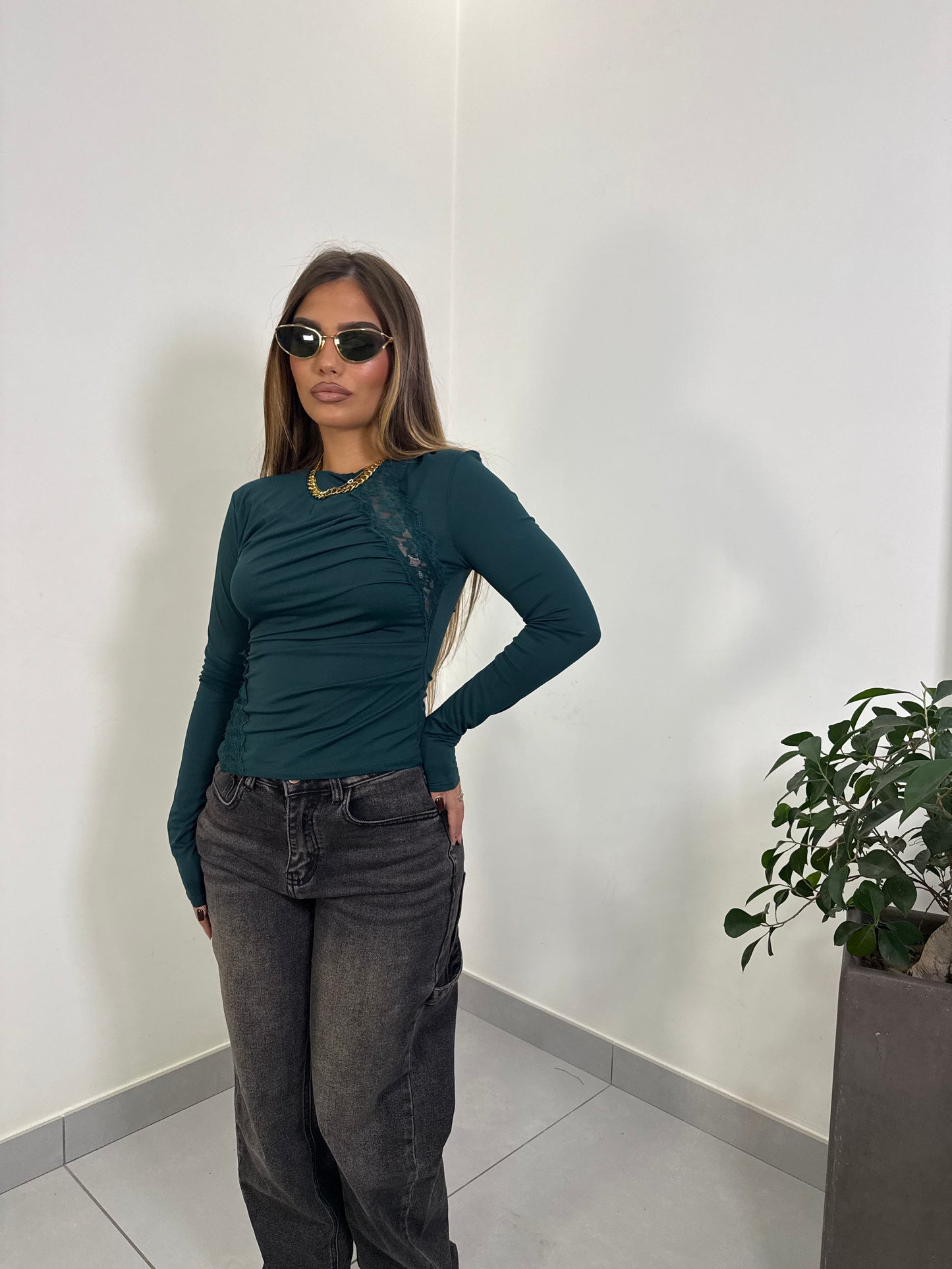 Maglia Sofia Verde petrolio 14268