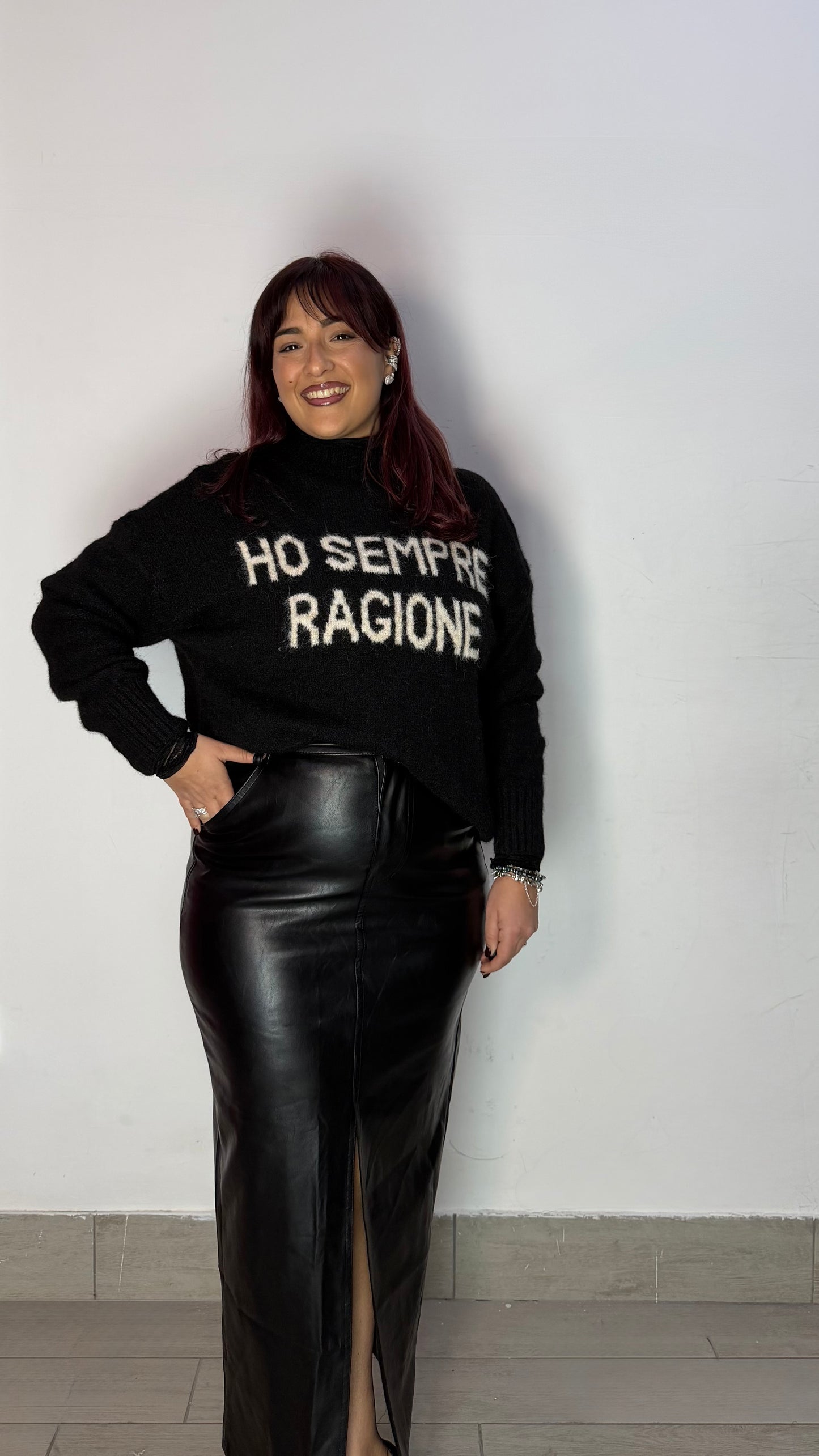 Gonna Bed Romance Nera in Pelle 9150