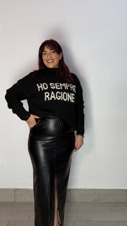 Gonna Bed Romance Nera in Pelle 9150