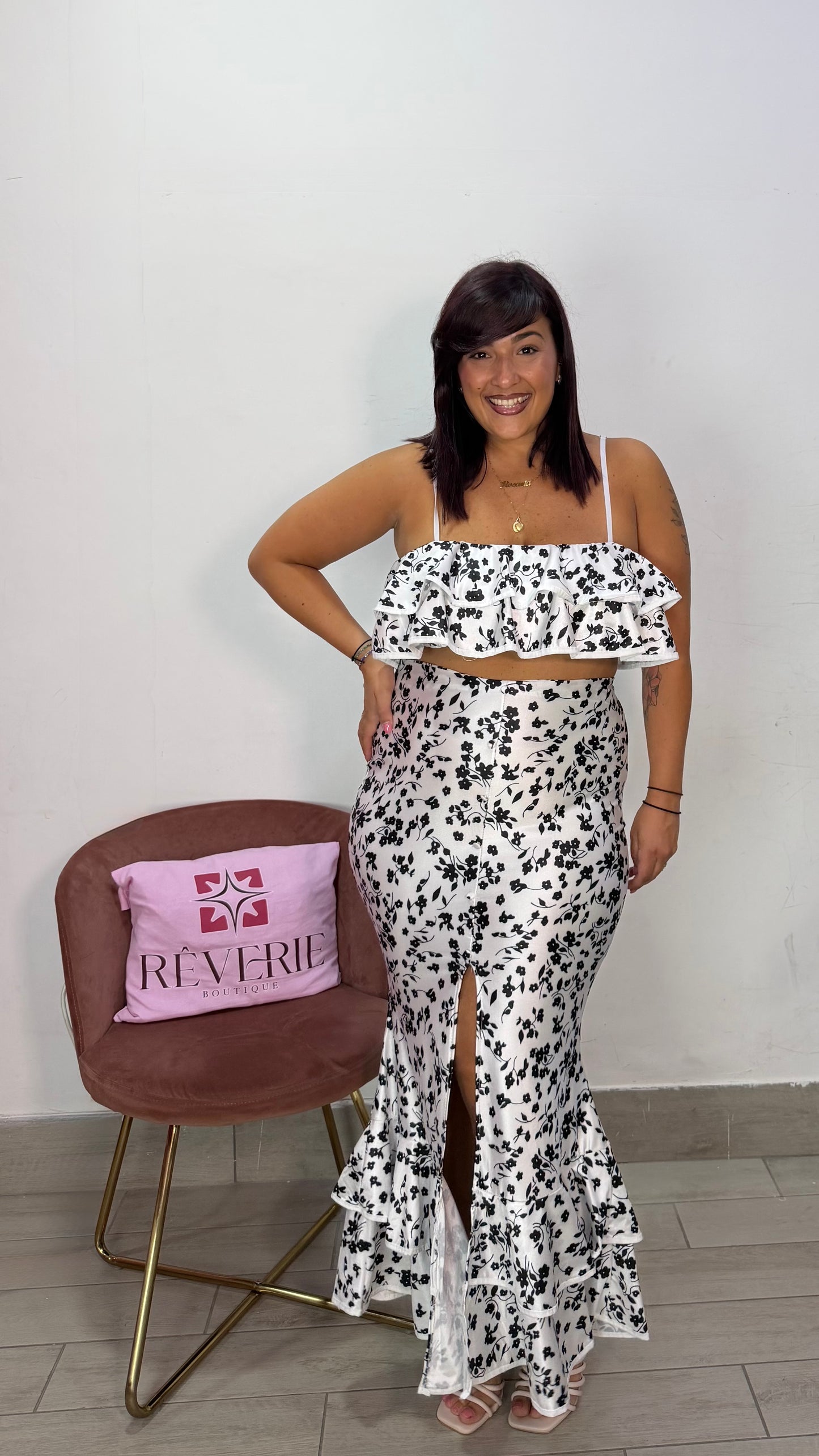 Coordianto Reina Bianco in lycra 26755