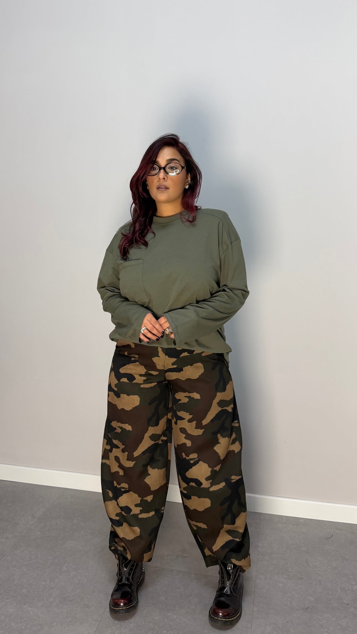 T-shirt Helena Verde con Taschino e spalline HP9273