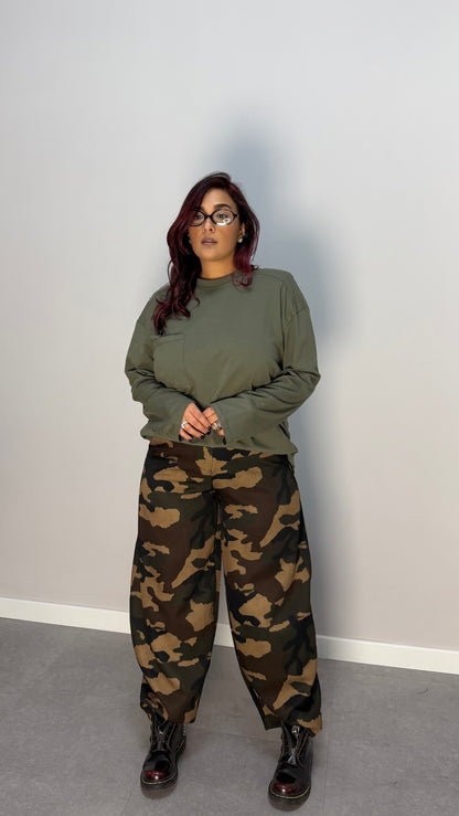 T-shirt Helena Verde con Taschino e spalline HP9273