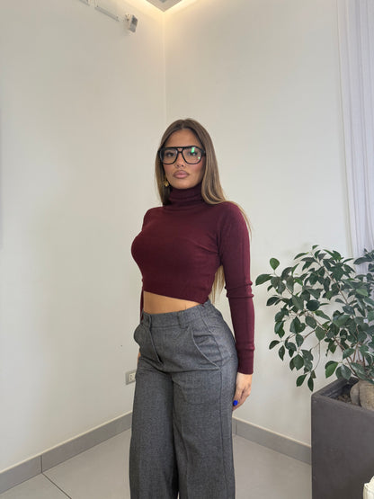 Maglioncino Bruma Lana Rasata bordeaux EM2020