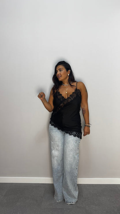 Top Camelia Nero 7805