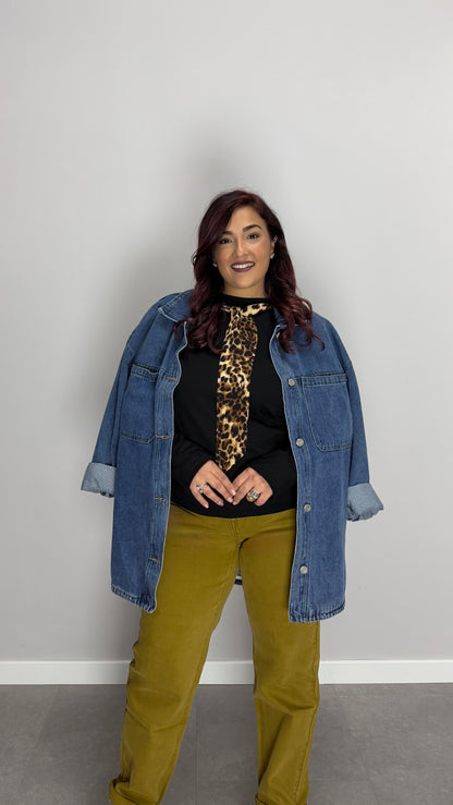 T-Shirt Savage con Spalline e Foulard SS44