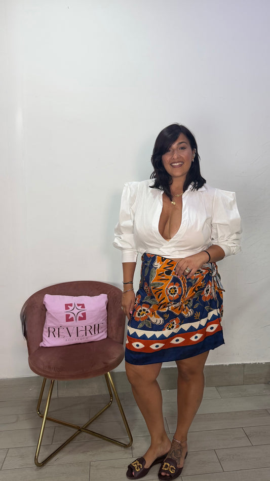 Camicia Dory Bianca con maniche a sbuffo
