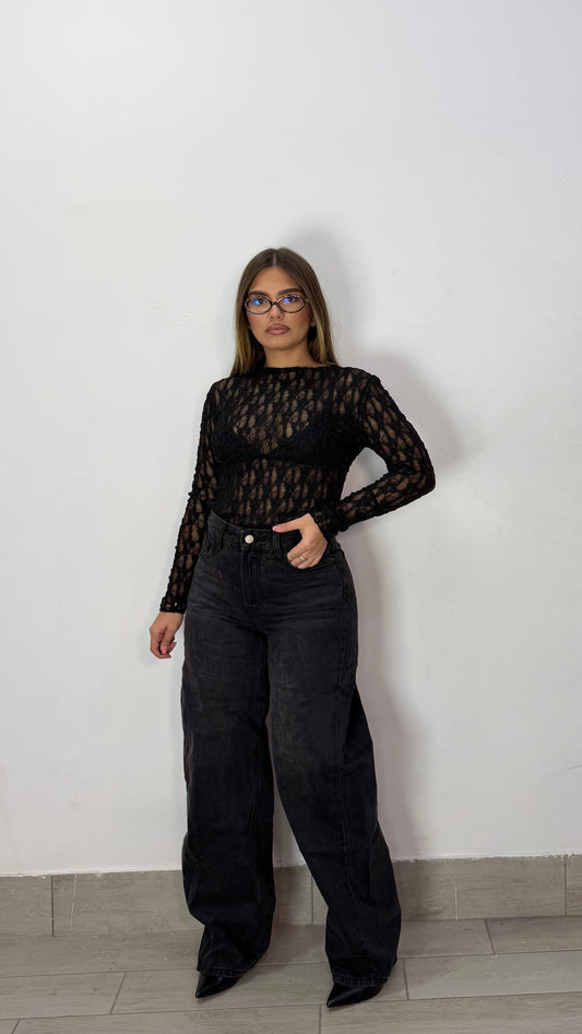 Jeans Real Baggy Nero MS-2144