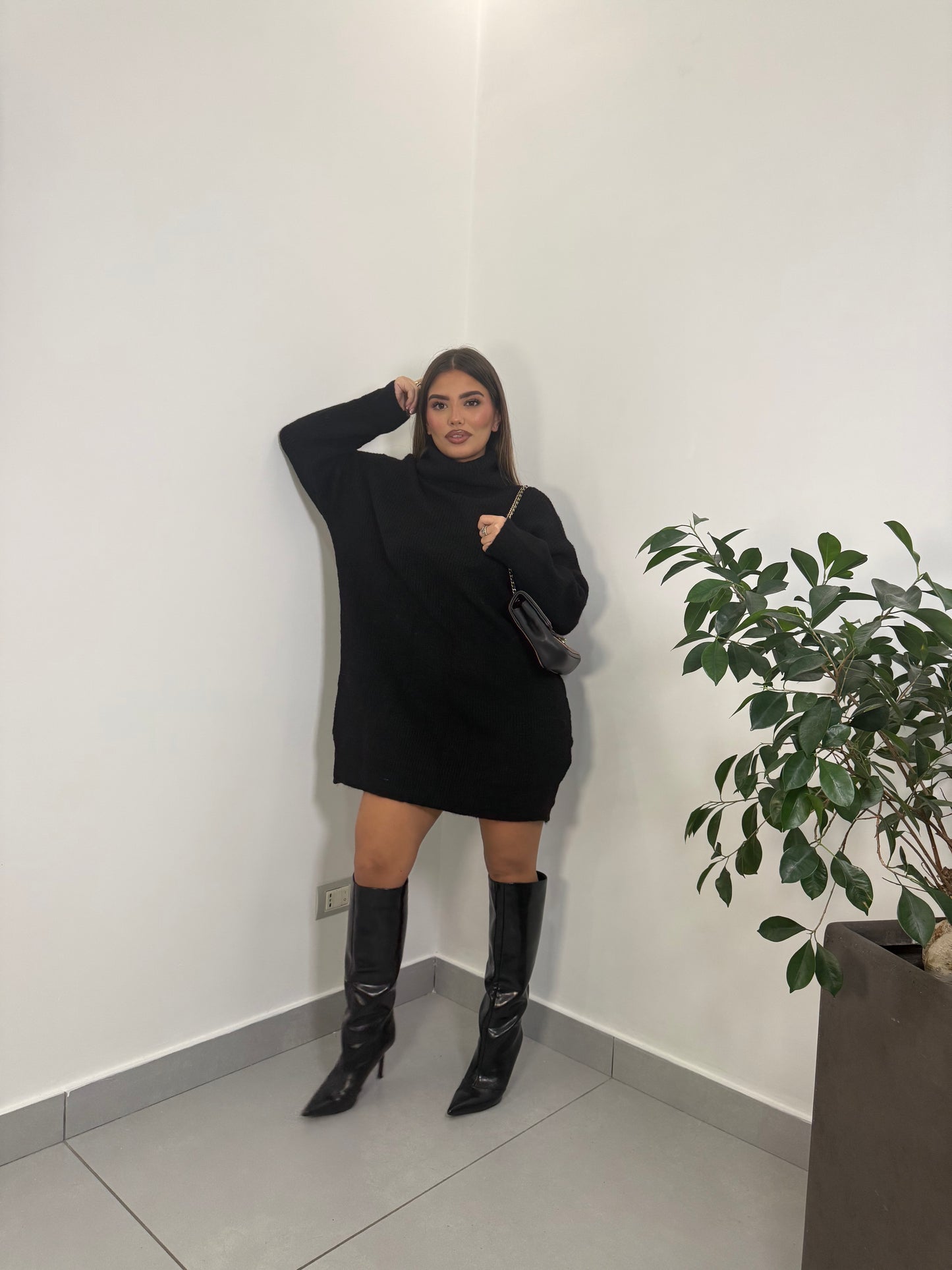 Maxi Pull Luna Lana Nera 24788