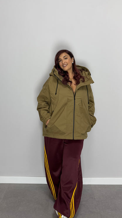 Pantalone in tuta ballons Adid bordeaux con strisce Gialle HX7626