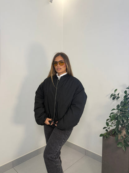 Giubotto Bomber Nero Assoluto Lumina L9402