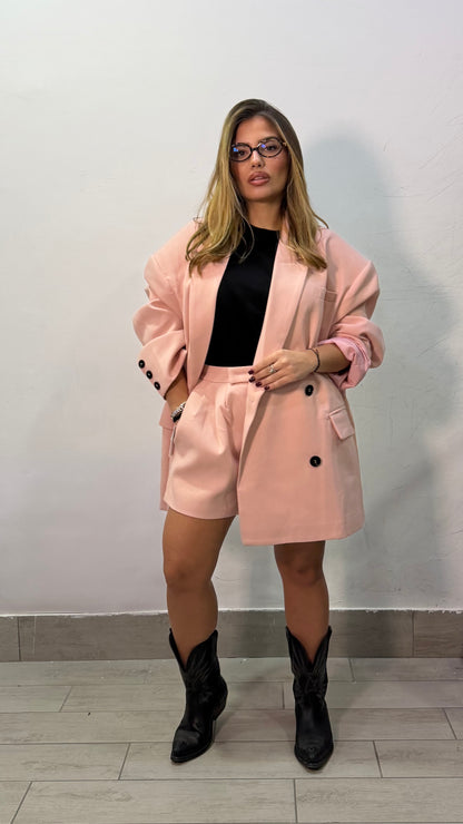 Tailleur Grace con pantaloncino Rosa HAR017