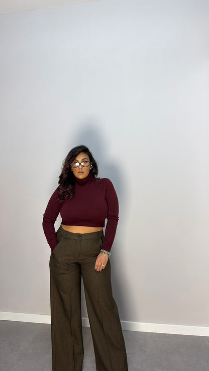 Maglioncino Bruma Lana Rasata bordeaux EM2020