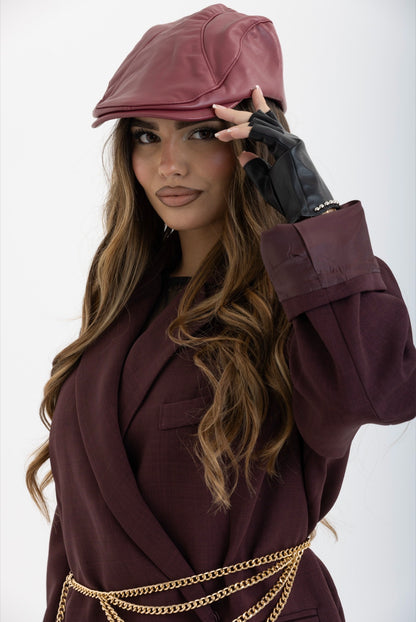 Coppola in pelle Bordeaux