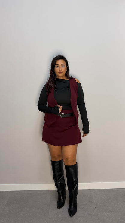 Gilet Issy Bordeaux G44