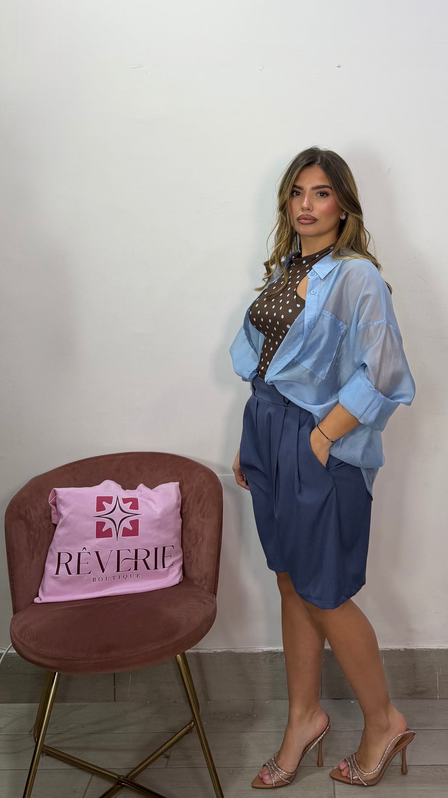 Pantaloncino Capri Bermuda Blu