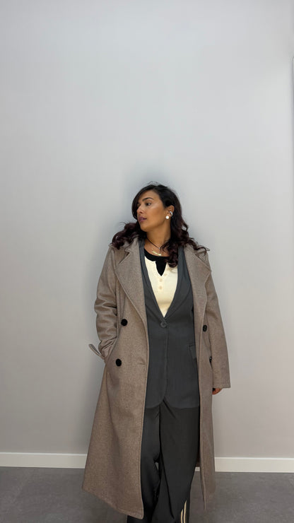 Cappotto metropoli beige 8505