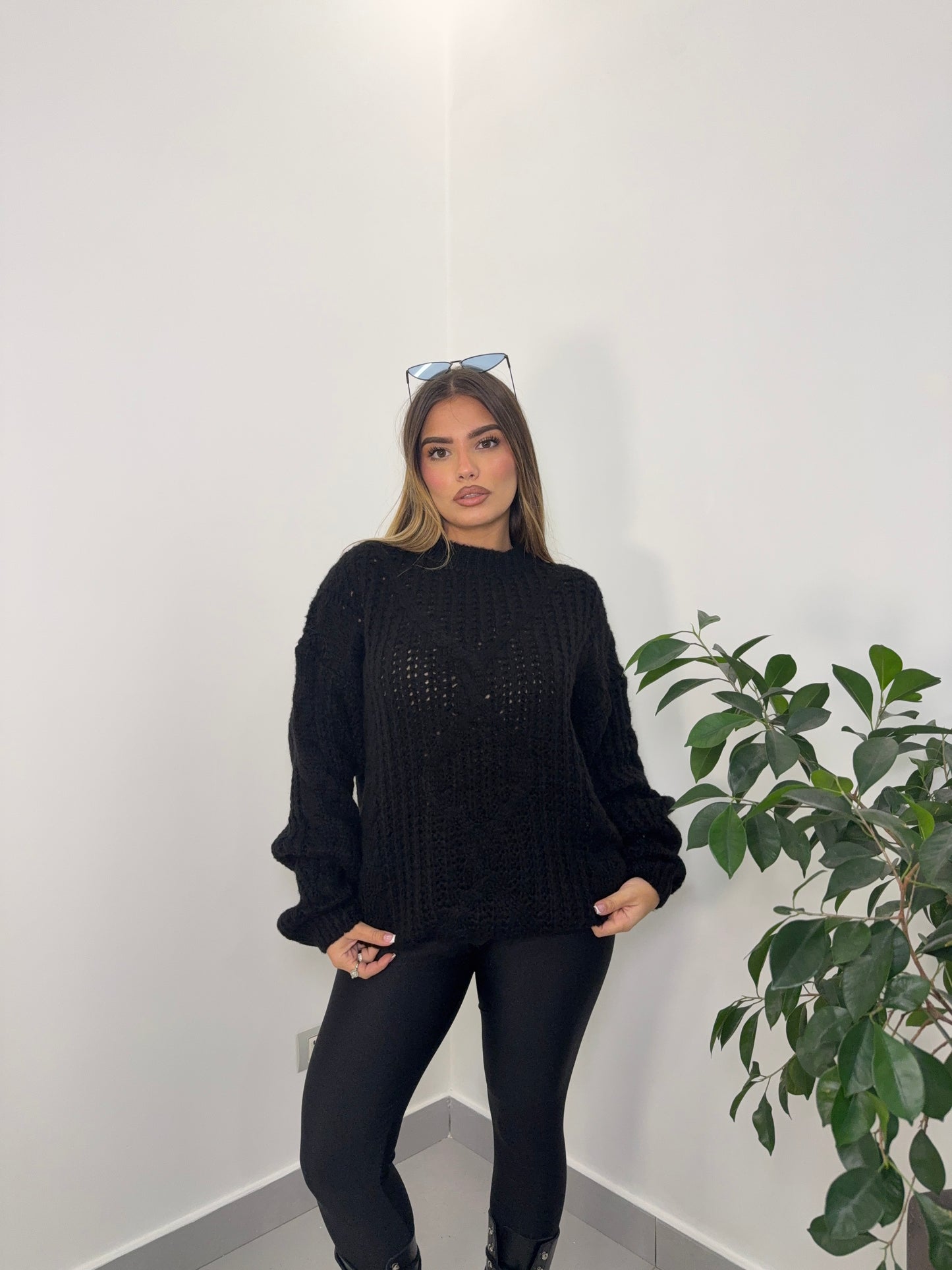 Pull Ginevra Black Lana 33831