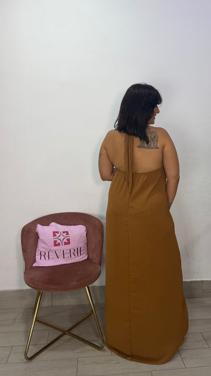 Dress Halo Marrone con Anello 44DM