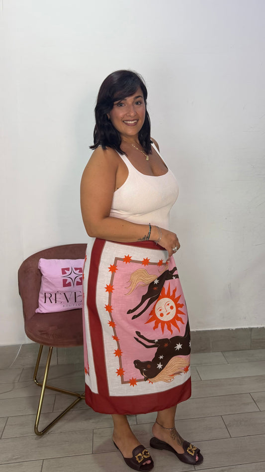Gonna Pareo Moana Cavallo Rosa 26740