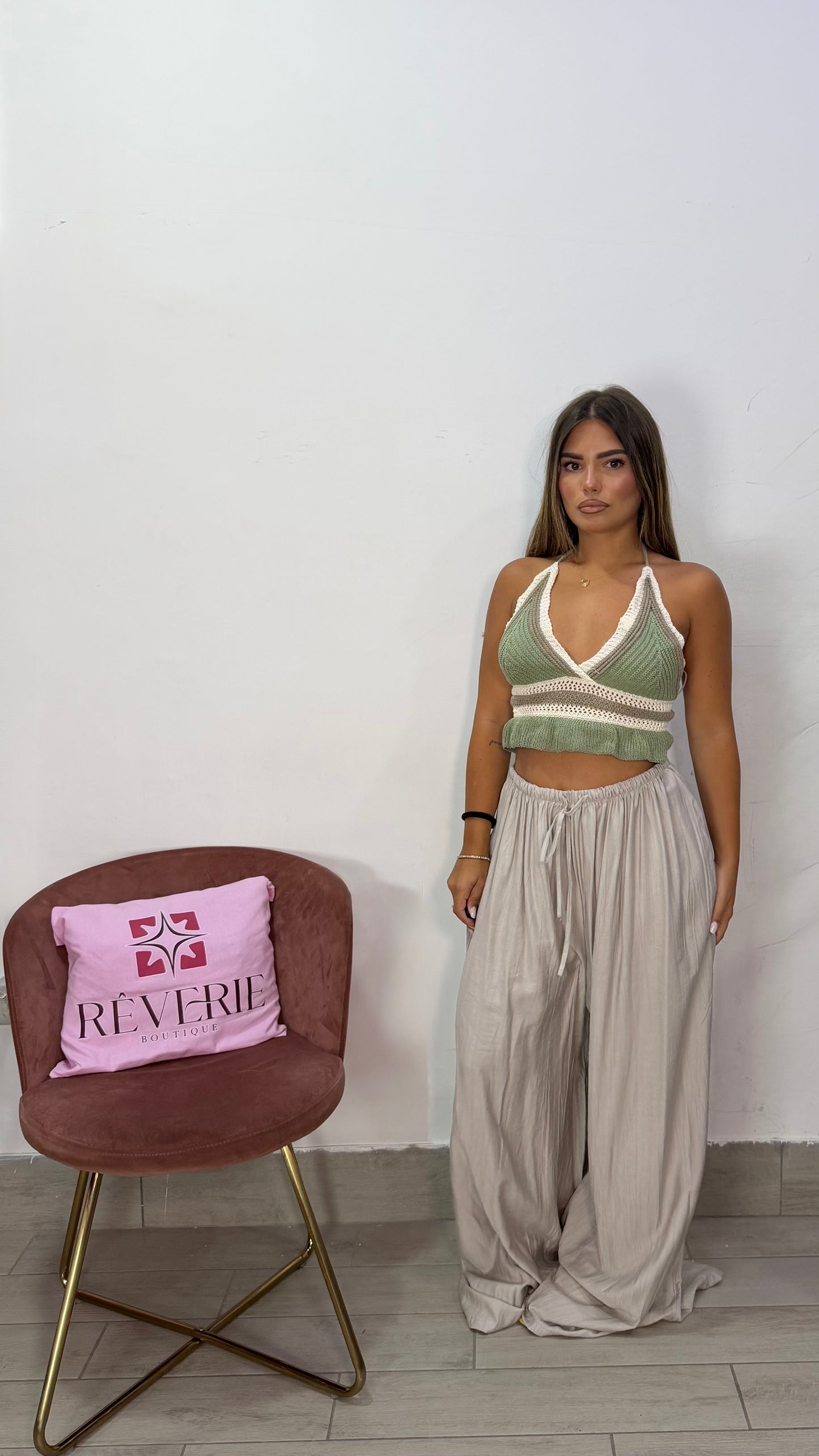 Pantalone Oasi Beige in tessuto 9297