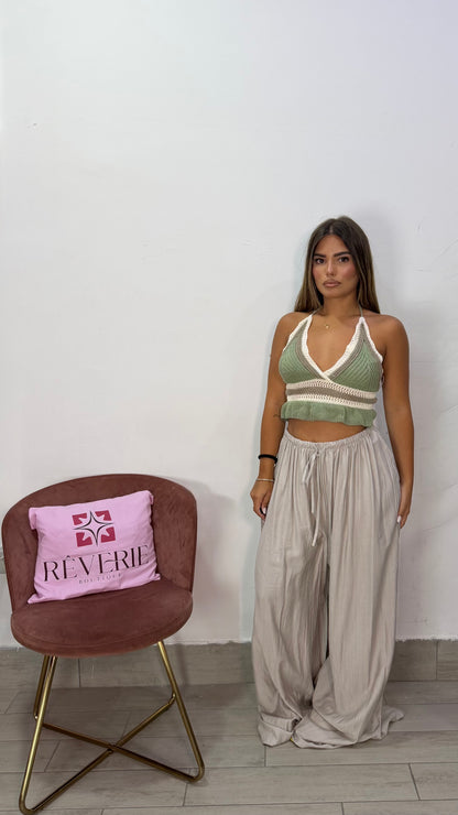 Pantalone Oasi Beige in tessuto 9297