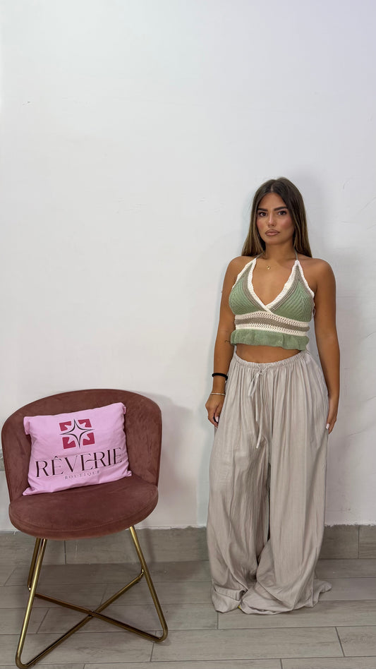 Pantalone Oasi Beige in tessuto 9297