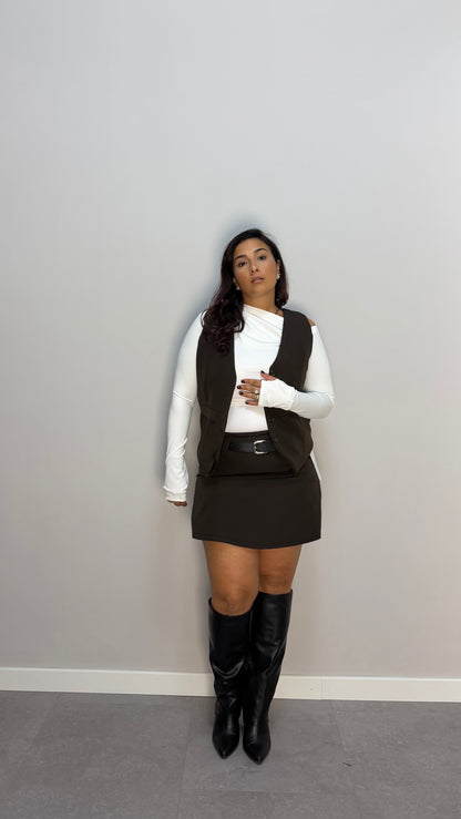 Gilet Issy Marrone G44