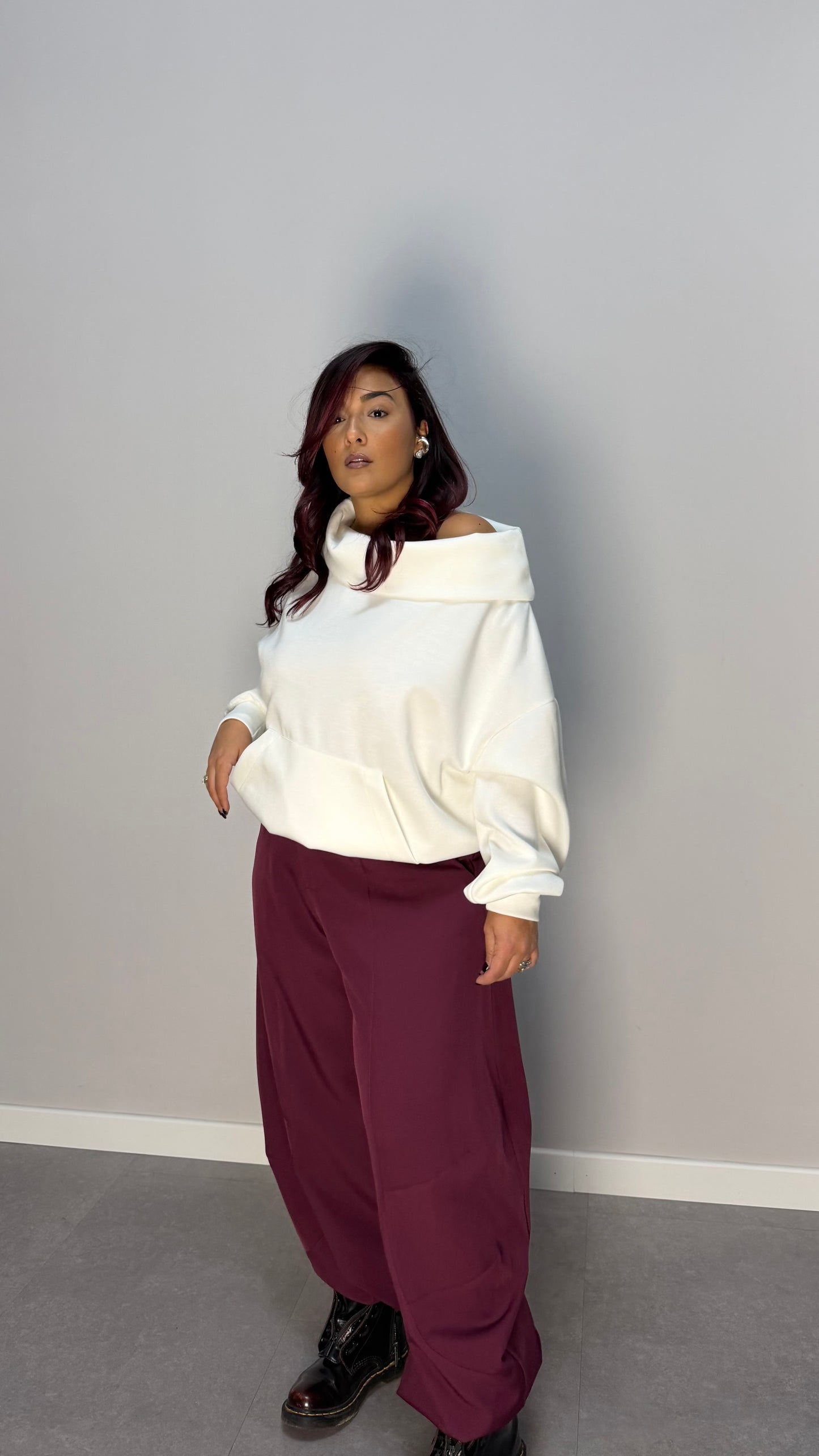 Felpa Perla Bianca Felpata 97037