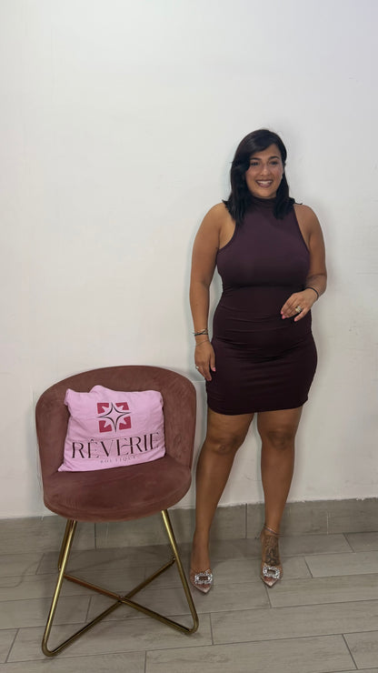 Dress Valeria Prugna in Lycra VL44